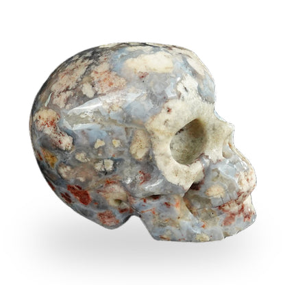 Blue Flower Agate crystal skull 2.2" SKH20BF09 photo 6