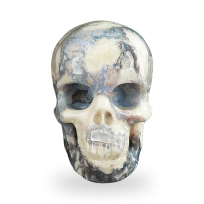 Blue Flower Agate crystal skull 2.2" SKH20BF10 photo 3