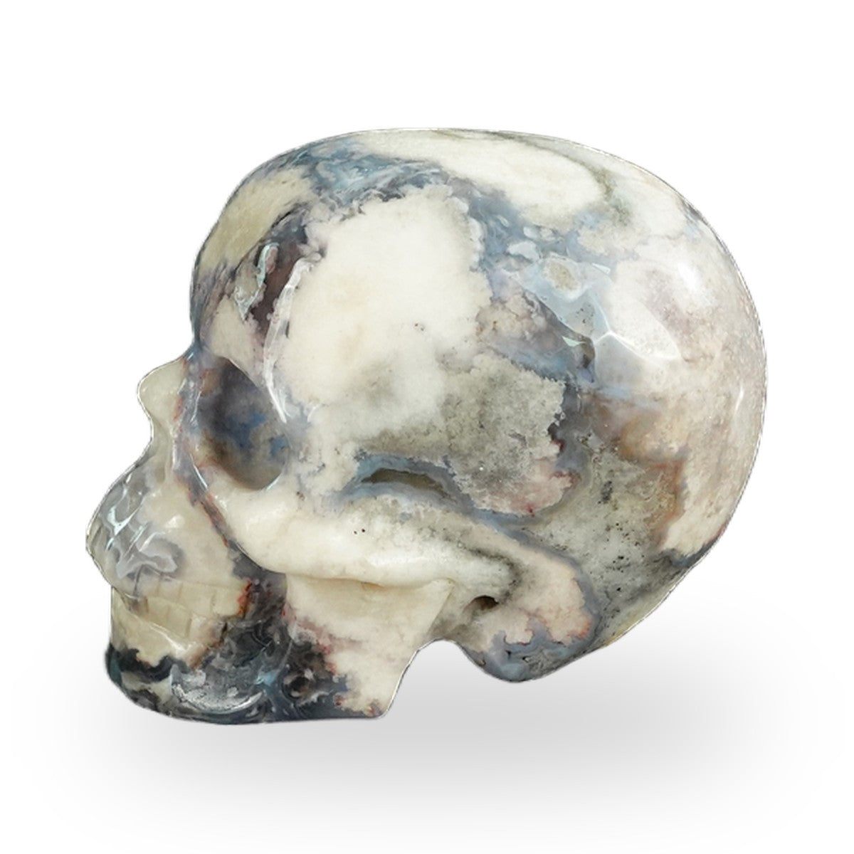 Blue Flower Agate crystal skull 2.2" SKH20BF10 photo 7