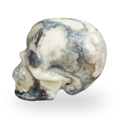 Blue Flower Agate crystal skull 2.2" SKH20BF10 photo 7