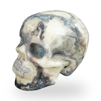 Blue Flower Agate crystal skull 2.2" SKH20BF10 photo 8