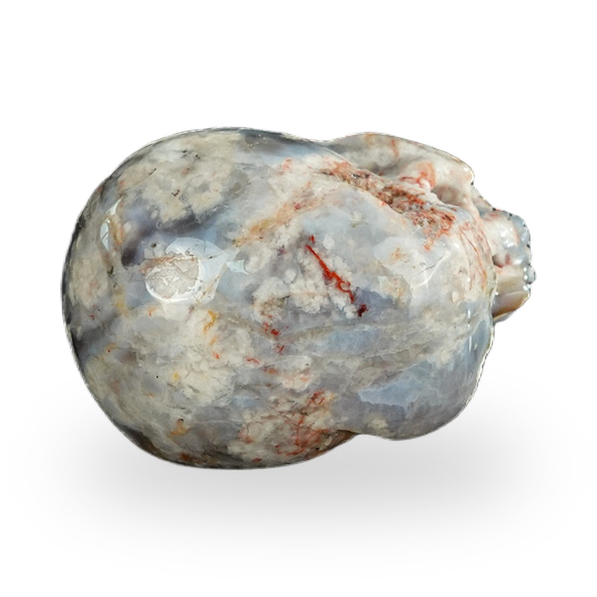 Blue Flower Agate crystal skull 2.2" SKH20BF11 photo 2