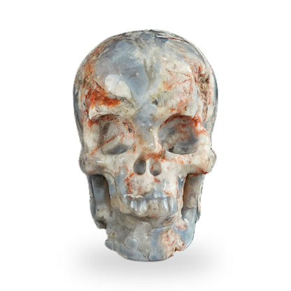 Blue Flower Agate crystal skull 2.2" SKH20BF11 photo 1