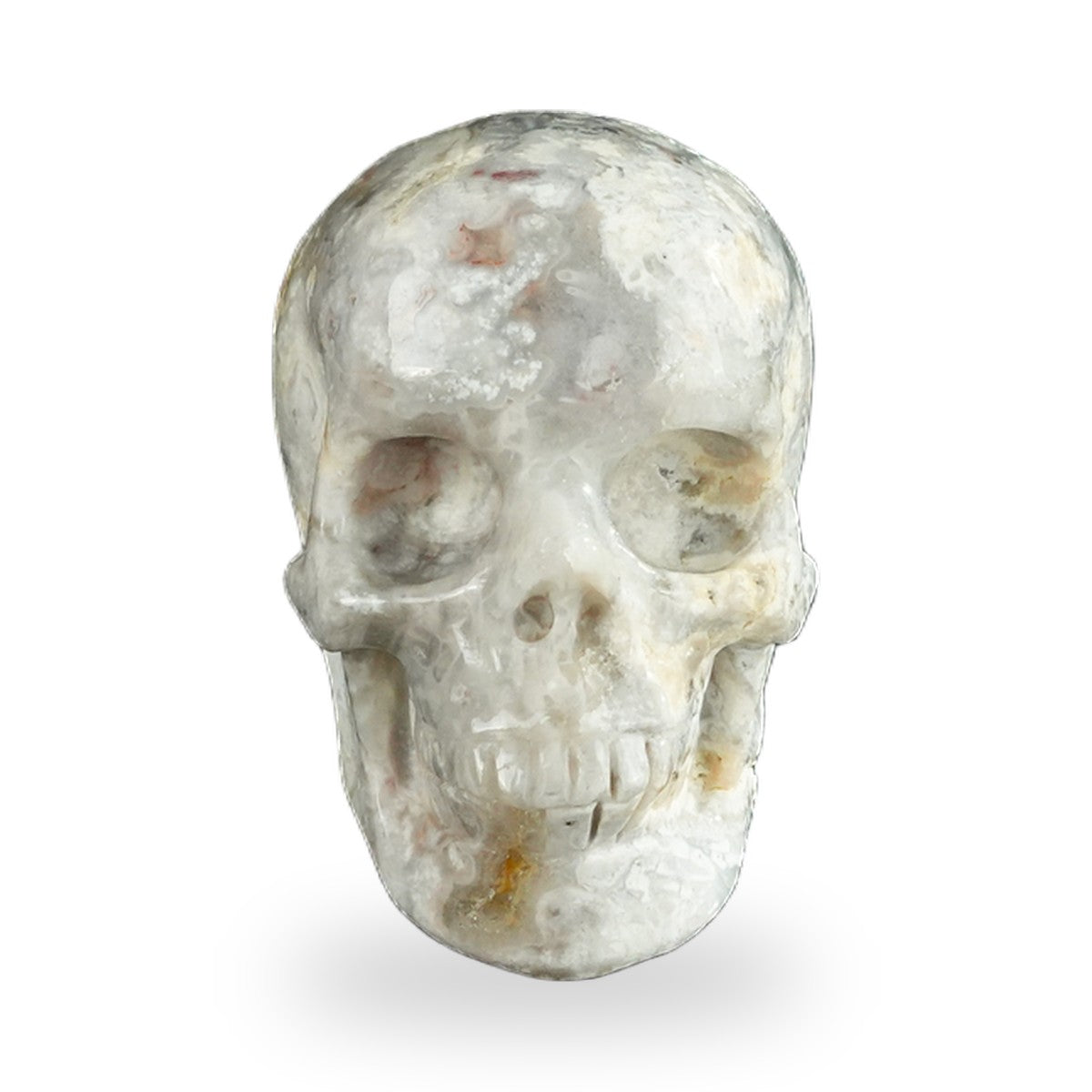 Blue Flower Agate crystal skull 2.2" SKH20BF12 photo 1