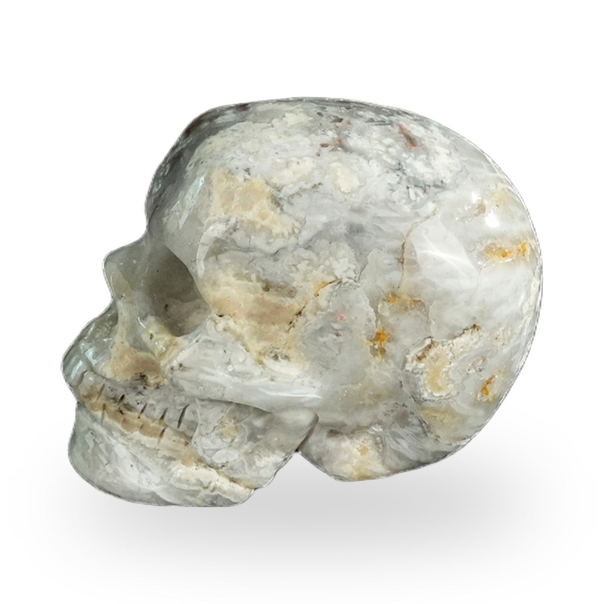 Blue Flower Agate crystal skull 2.2" SKH20BF12 photo 7