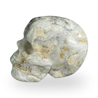 Blue Flower Agate crystal skull 2.2" SKH20BF12 photo 7