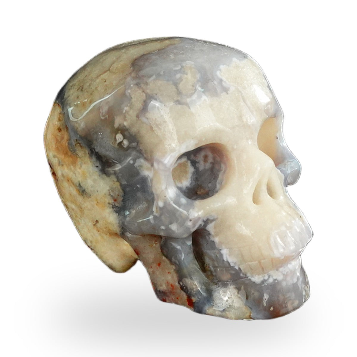 Blue Flower Agate crystal skull 2.2" SKH20BF13 photo 2