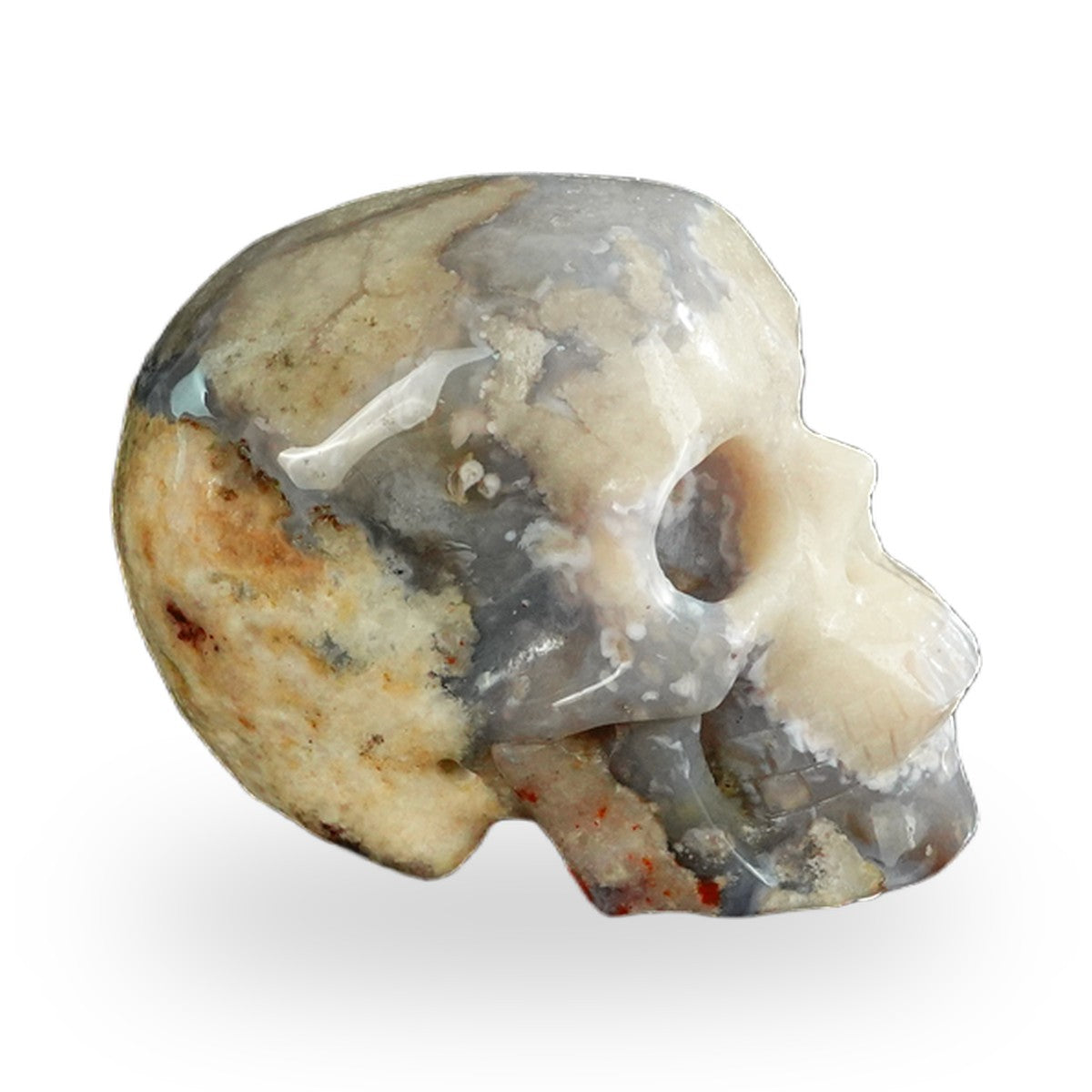 Blue Flower Agate crystal skull 2.2" SKH20BF13 photo 3