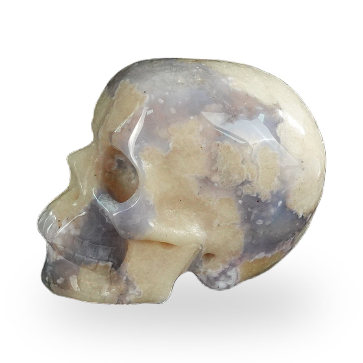 Blue Flower Agate crystal skull 2.2" SKH20BF13 photo 6