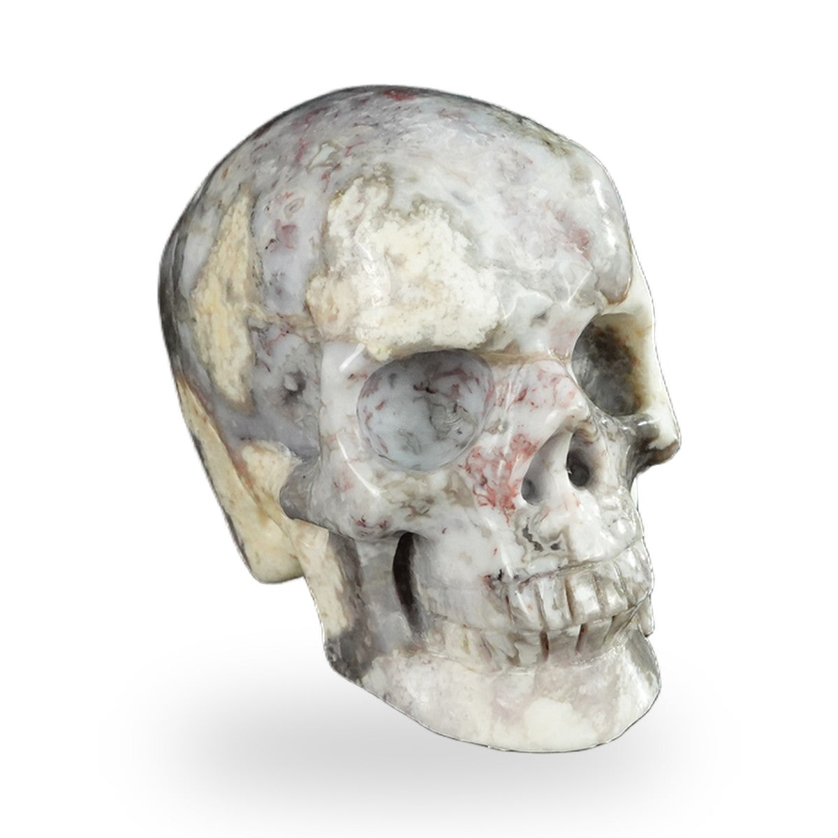Blue Flower Agate crystal skull 2.2" SKH20BF14 photo 3