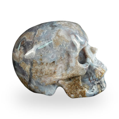Blue Flower Agate crystal skull 2.2" SKH20BF15 photo 4