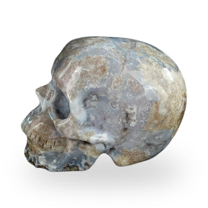 Blue Flower Agate crystal skull 2.2" SKH20BF15 photo 6