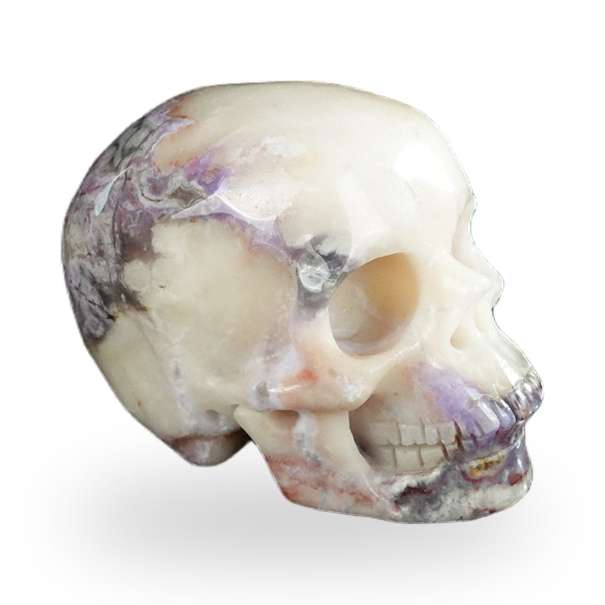 Blue Flower Agate crystal skull 2.2" SKH20BF17 photo 4
