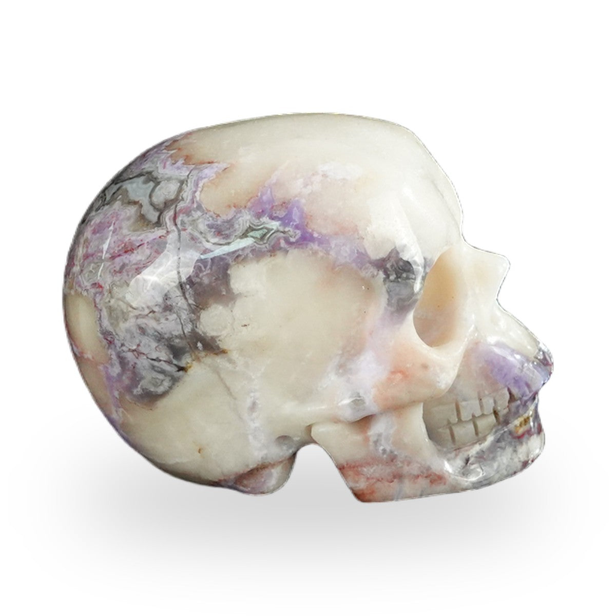 Blue Flower Agate crystal skull 2.2" SKH20BF17 photo 5