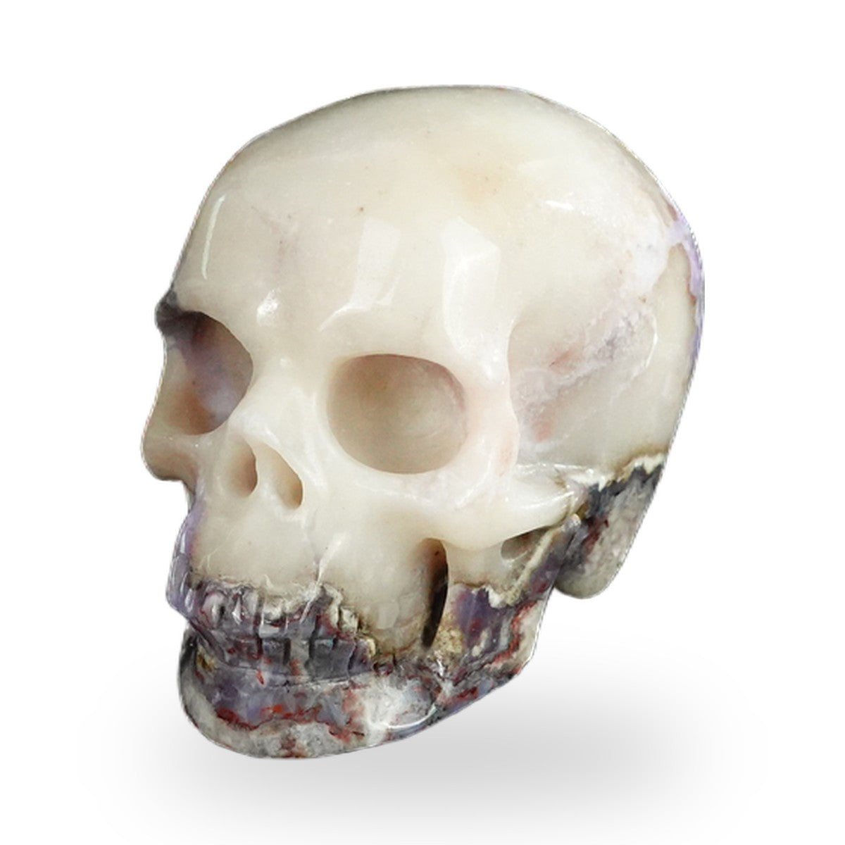Blue Flower Agate crystal skull 2.2" SKH20BF17 photo 8