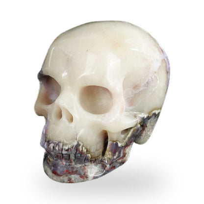 Blue Flower Agate crystal skull 2.2" SKH20BF17 photo 8