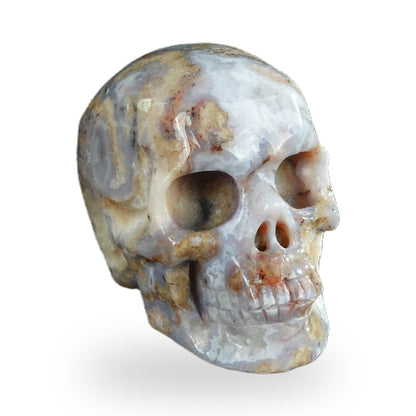 Blue Flower Agate crystal skull 2.2" SKH20BF18 photo 2