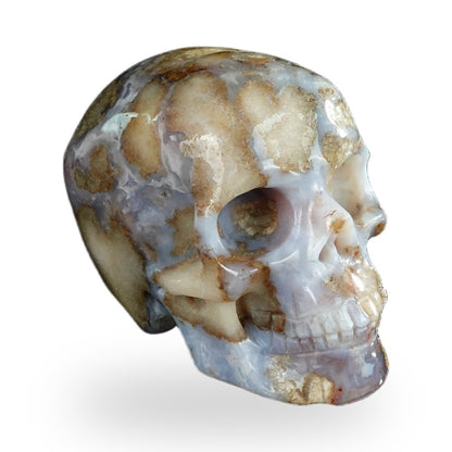 Blue Flower Agate crystal skull 2.2" SKH20BF19 photo 3