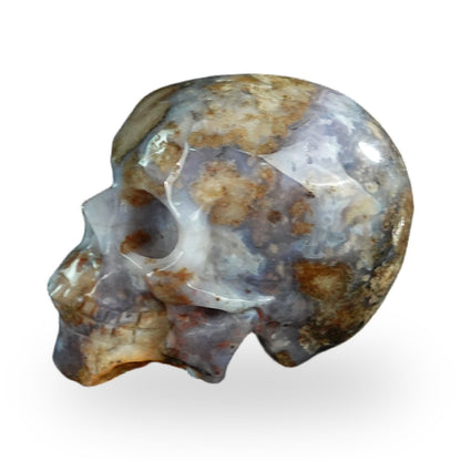 Blue Flower Agate crystal skull 2.2" SKH20BF19 photo 6