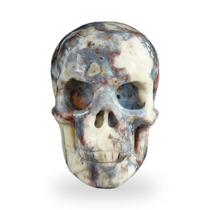 Blue Flower Agate crystal skull 2.2" SKH20BF20 photo 1