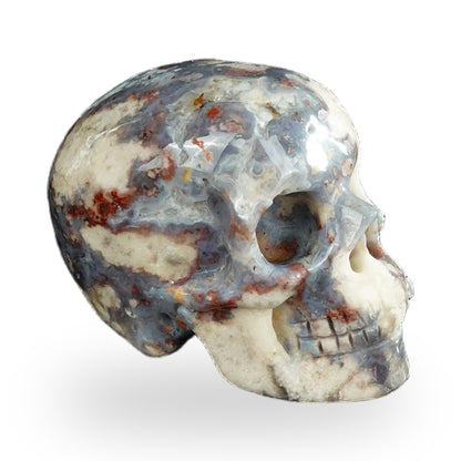 Blue Flower Agate crystal skull 2.2" SKH20BF20 photo 4