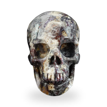 Blue Flower Agate crystal skull 3" SKH30BF02 photo 1