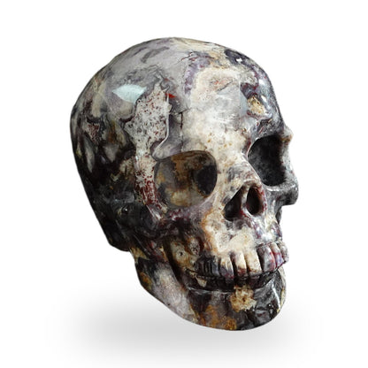 Blue Flower Agate crystal skull 3" SKH30BF02 photo 2