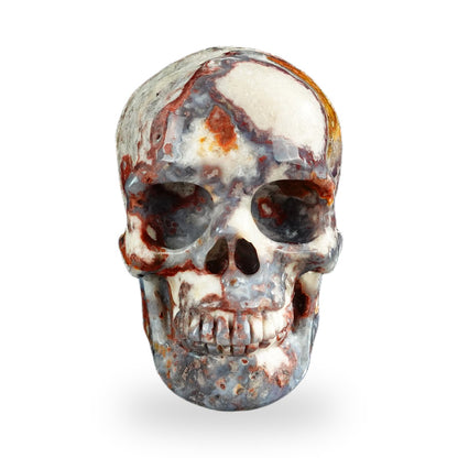 Blue Flower Agate crystal skull 3" SKH30BF06 photo 1