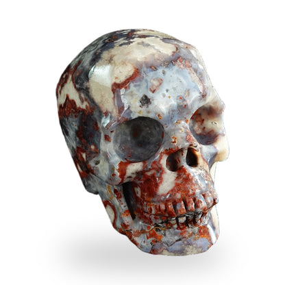Blue Flower Agate crystal skull 3" SKH30BF07 photo 2