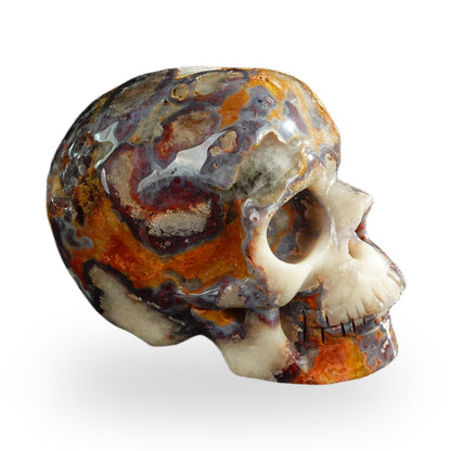 Blue Flower Agate crystal skull 3" SKH30BF08 photo 4