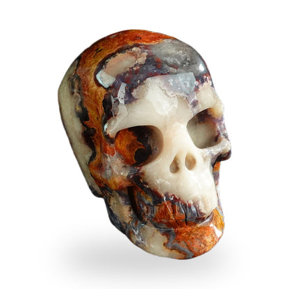 Blue Flower Agate crystal skull 3" SKH30BF12 photo 2