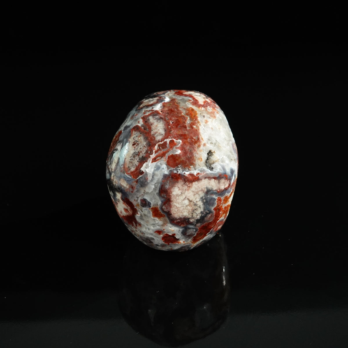 Blue Flower Agate crystal skull 3" SKH30BF13 photo 5