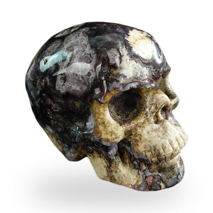 Blue Flower Agate crystal skull 3" SKH30BF19 photo 3