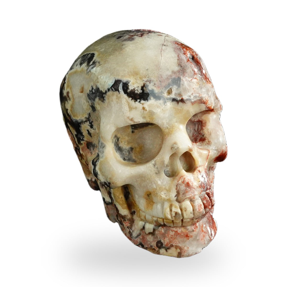 Blue Flower Agate crystal skull 3" SKH30BF20 photo 2