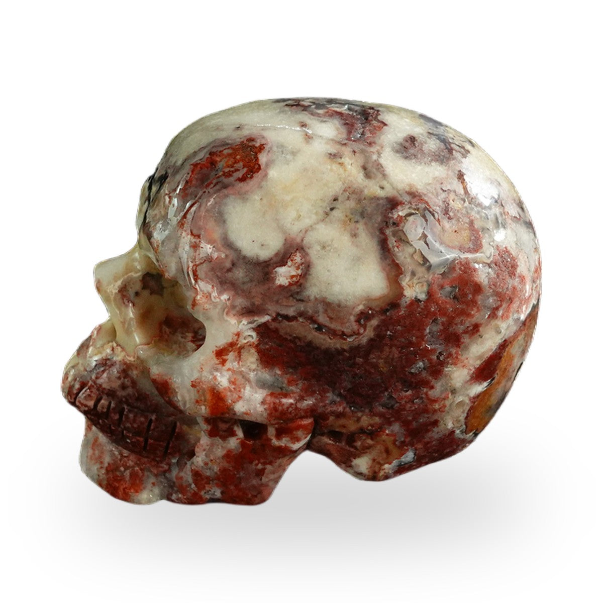 Blue Flower Agate crystal skull 3" SKH30BF20 photo 6