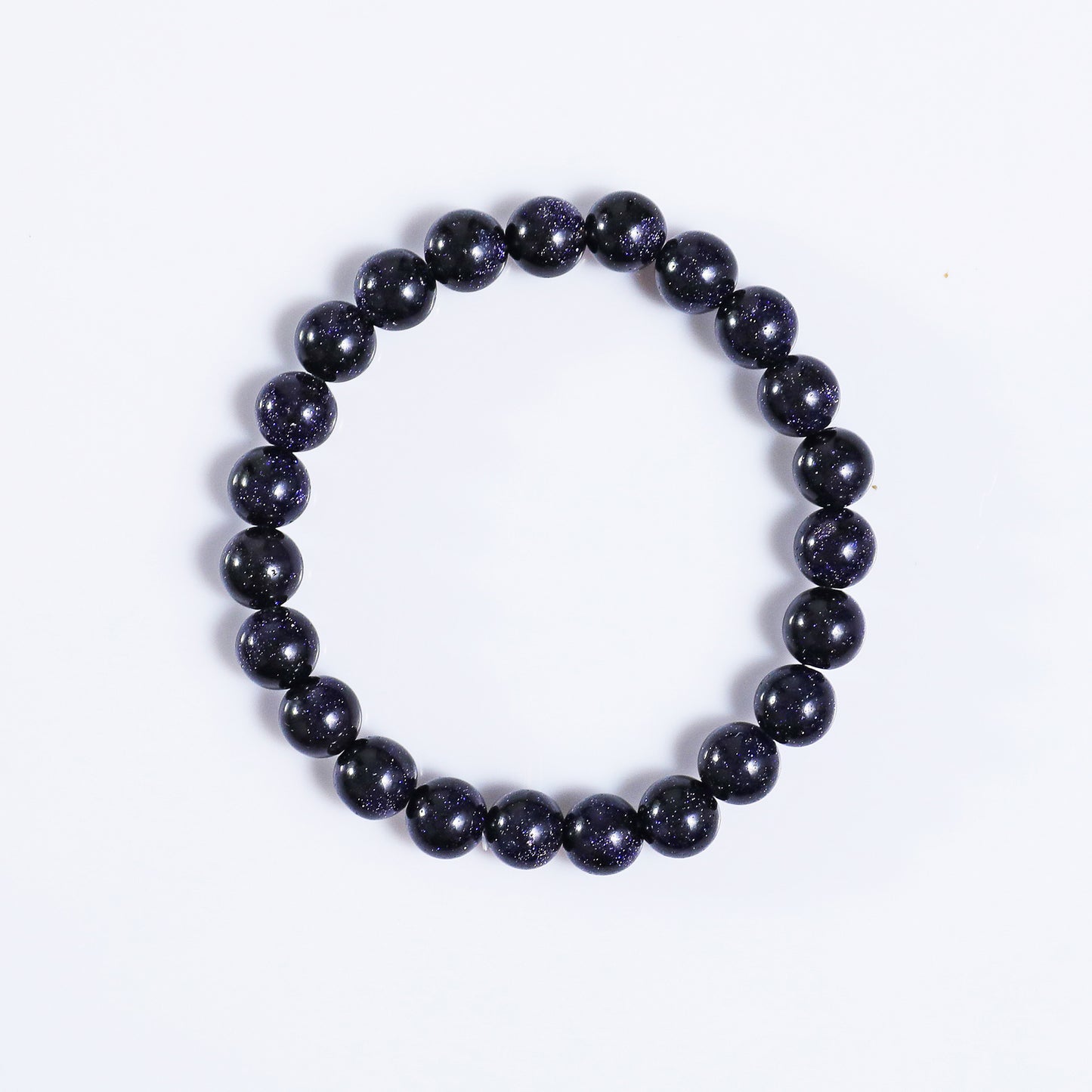 Natural Blue Gold Stone Beads Bracelet,Healing Energy Bracelet,Handcrafted Gift