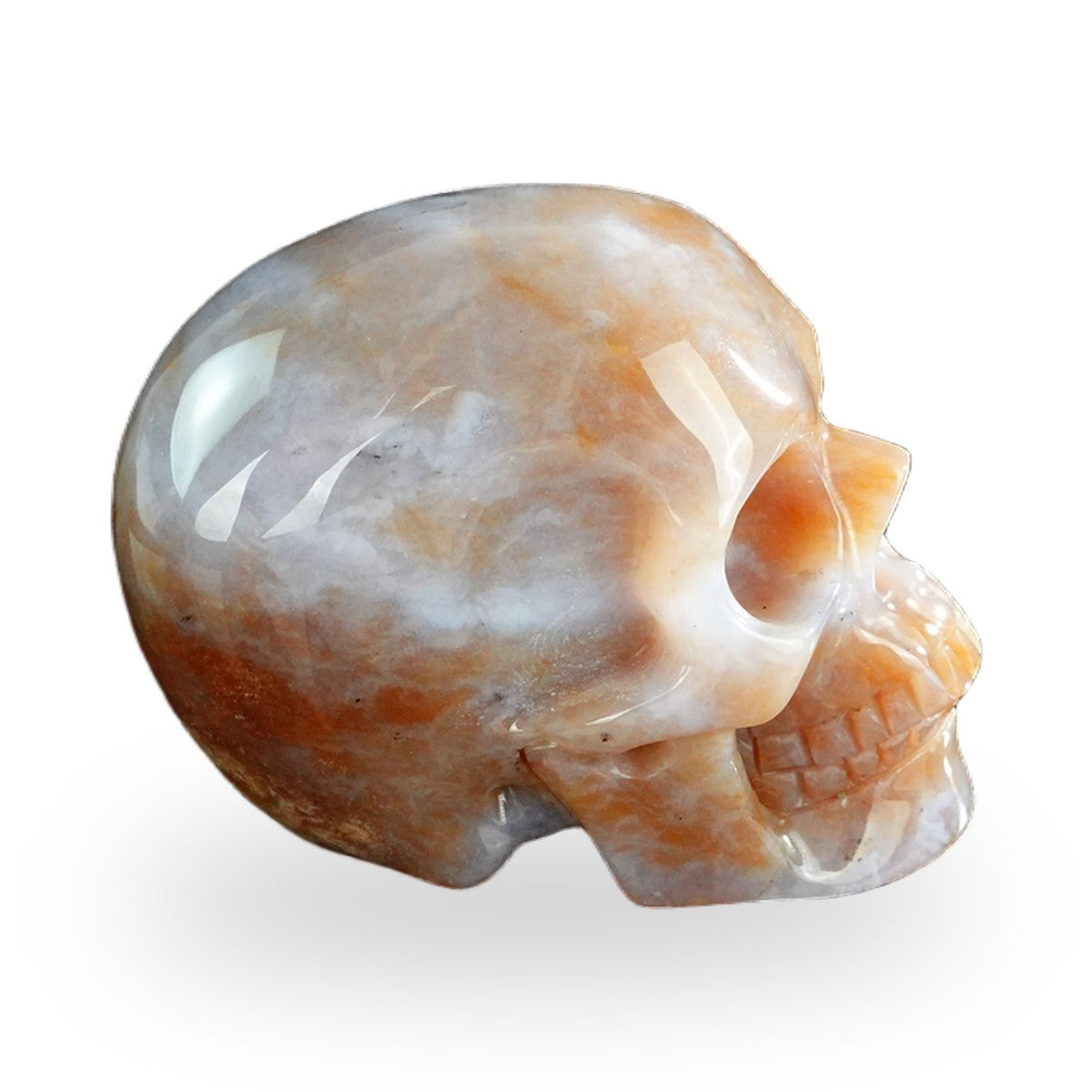 Chalcedony Jasper crystal skull 3" SKH30CJ01 view 5