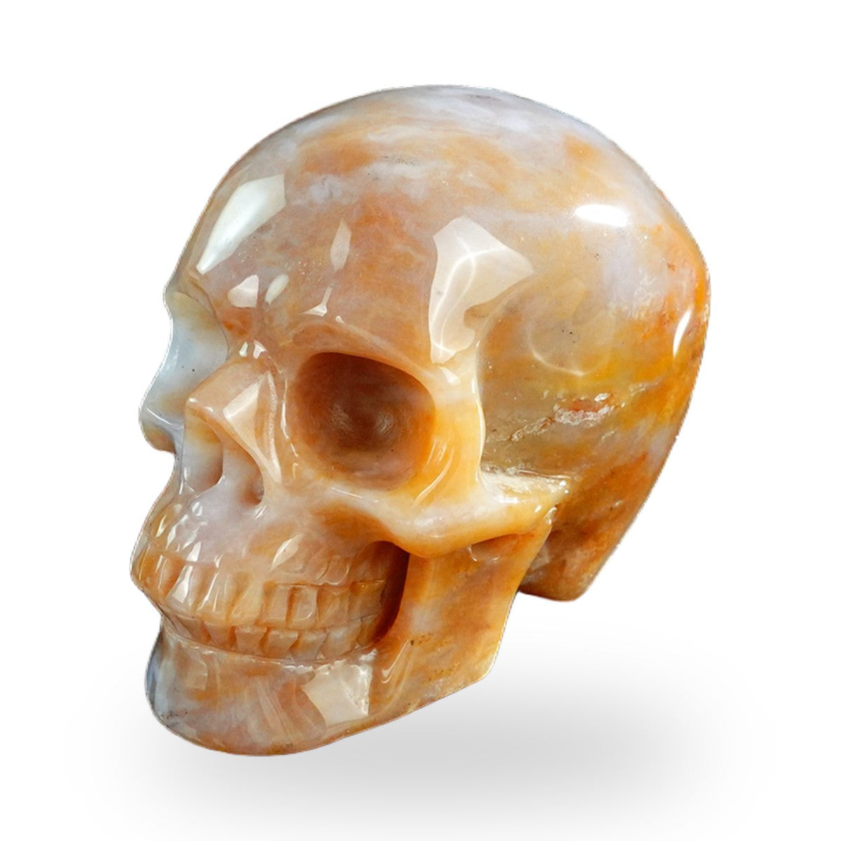 Chalcedony Jasper crystal skull 3" SKH30CJ01 view 8