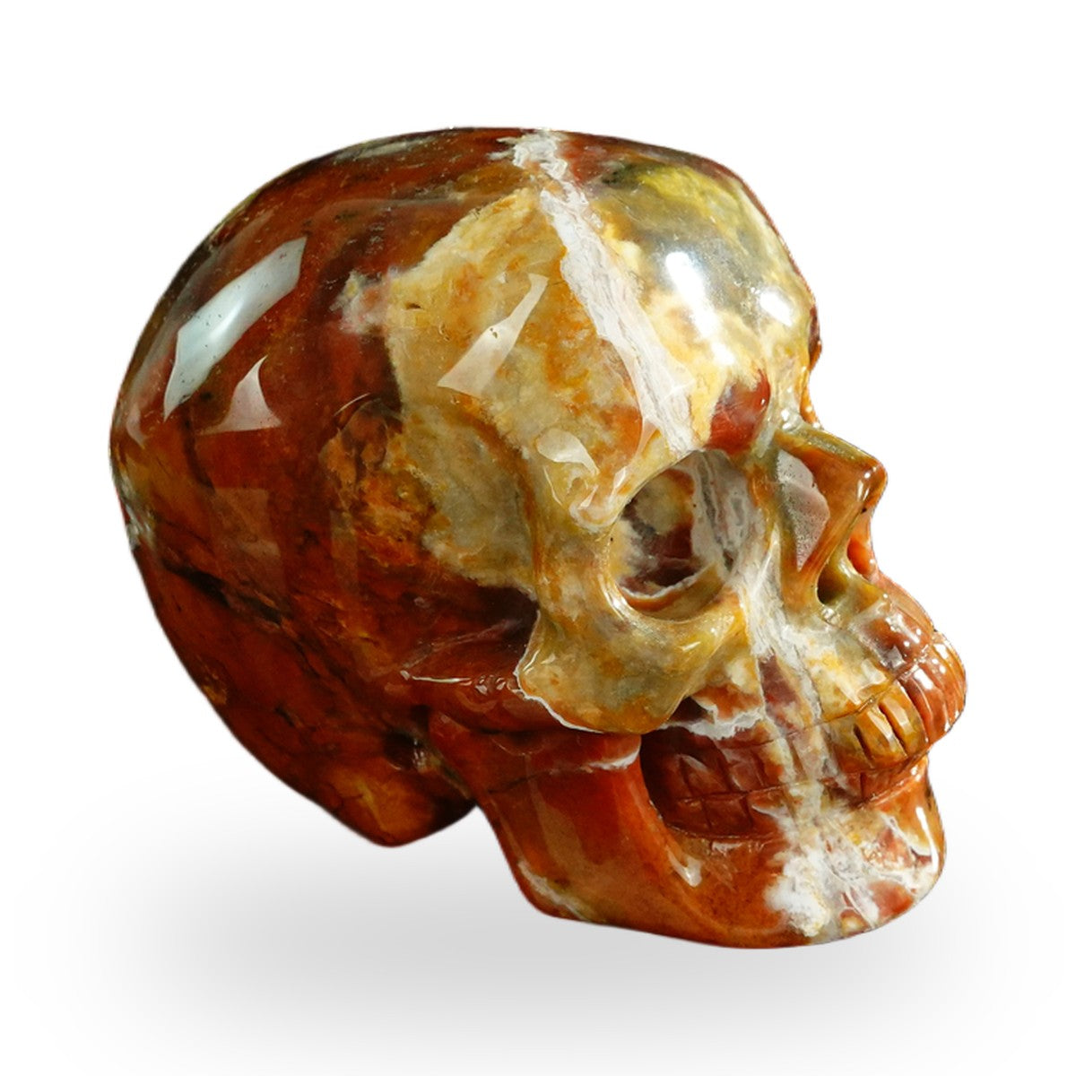 Chalcedony Jasper crystal skull 3" SKH30CJ03 photo 4