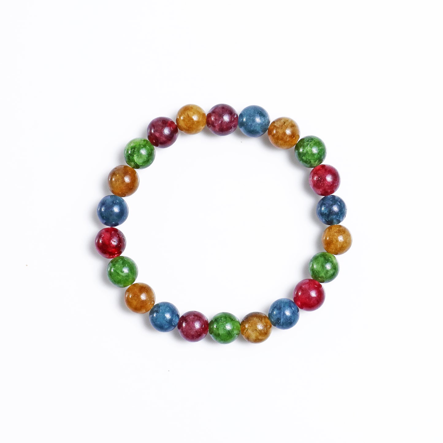 Natural Colorful Jasper Beads Bracelet,Healing Energy Bracelet,Handcrafted Gift