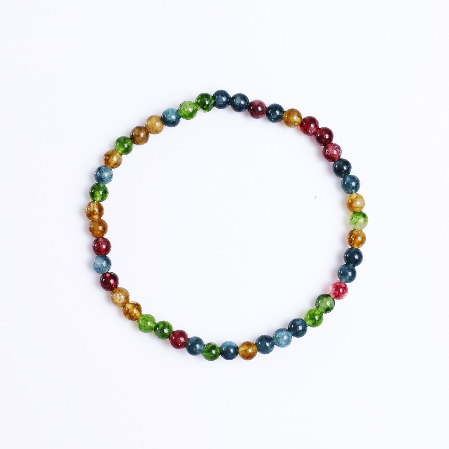 Natural Colorful Jasper Beads Bracelet,Healing Energy Bracelet,Handcrafted Gift