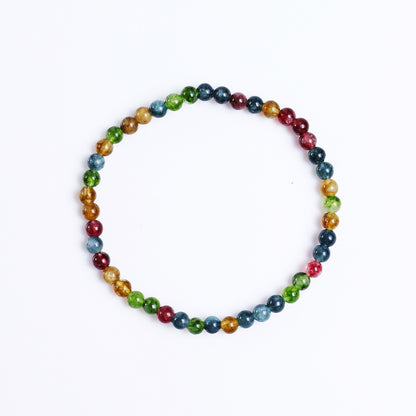 Natural Colorful Jasper Beads Bracelet,Healing Energy Bracelet,Handcrafted Gift