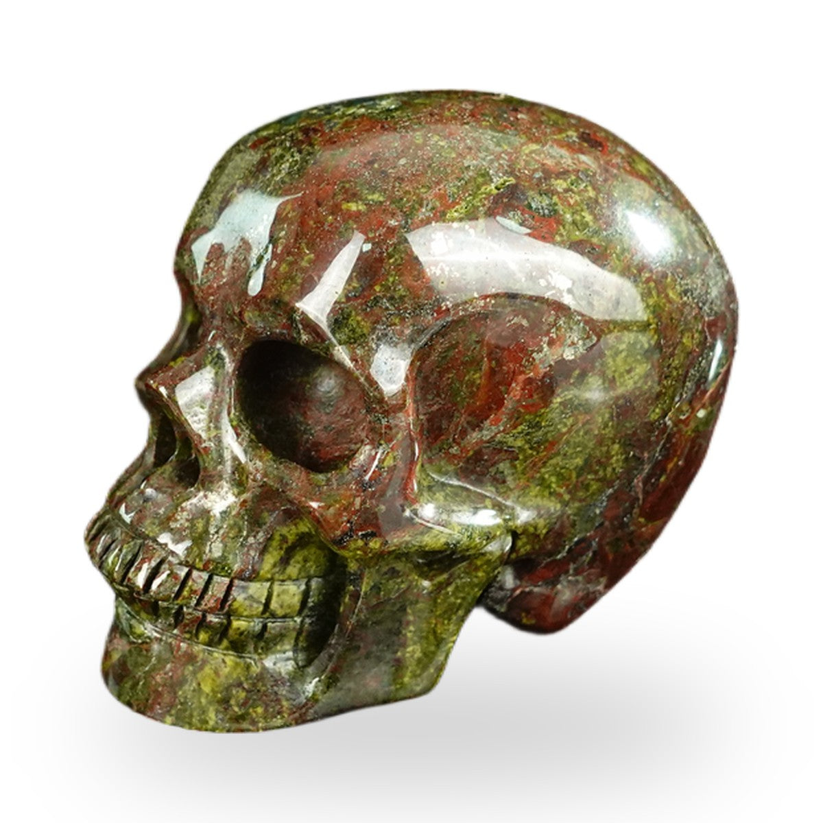 Dragon Blood Jasper crystal skull 2.2" SKH20DB02 photo 7