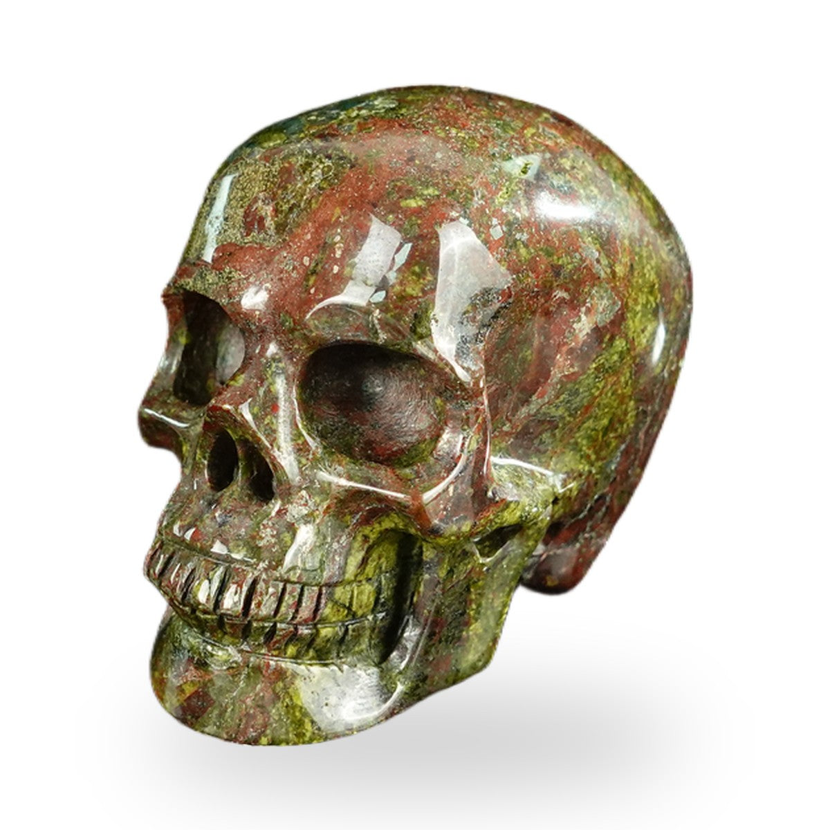 Dragon Blood Jasper crystal skull 2.2" SKH20DB02 photo 8