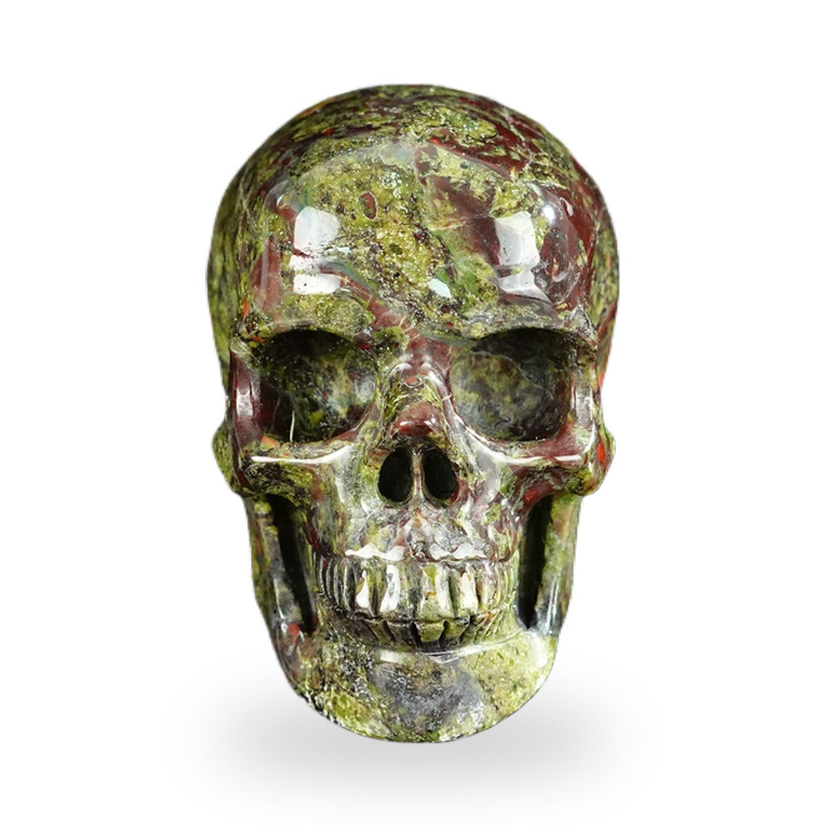 Dragon Blood Jasper crystal skull 2.2" SKH20DB03 photo 1