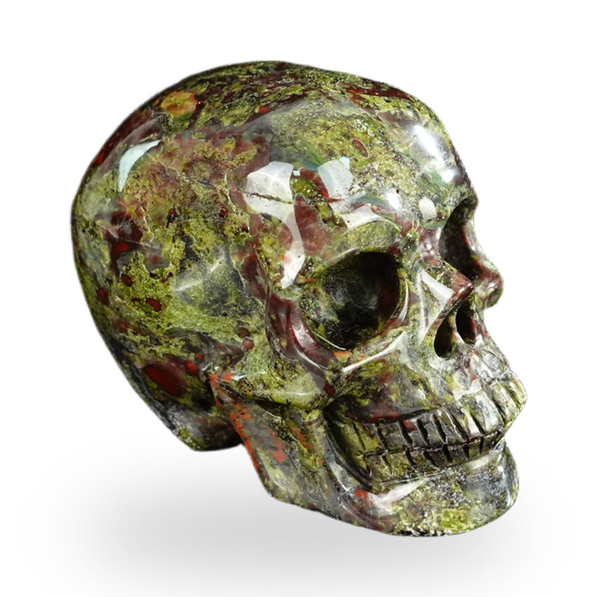 Dragon Blood Jasper crystal skull 2.2" SKH20DB03 photo 3