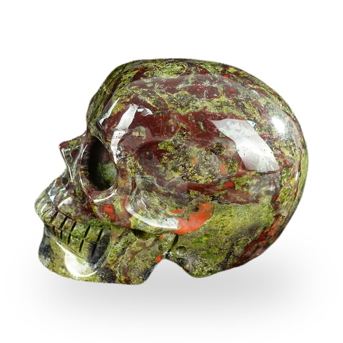 Dragon Blood Jasper crystal skull 2.2" SKH20DB03 photo 6