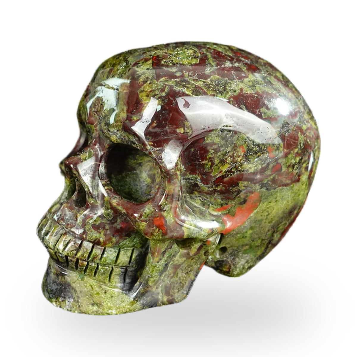 Dragon Blood Jasper crystal skull 2.2" SKH20DB03 photo 7