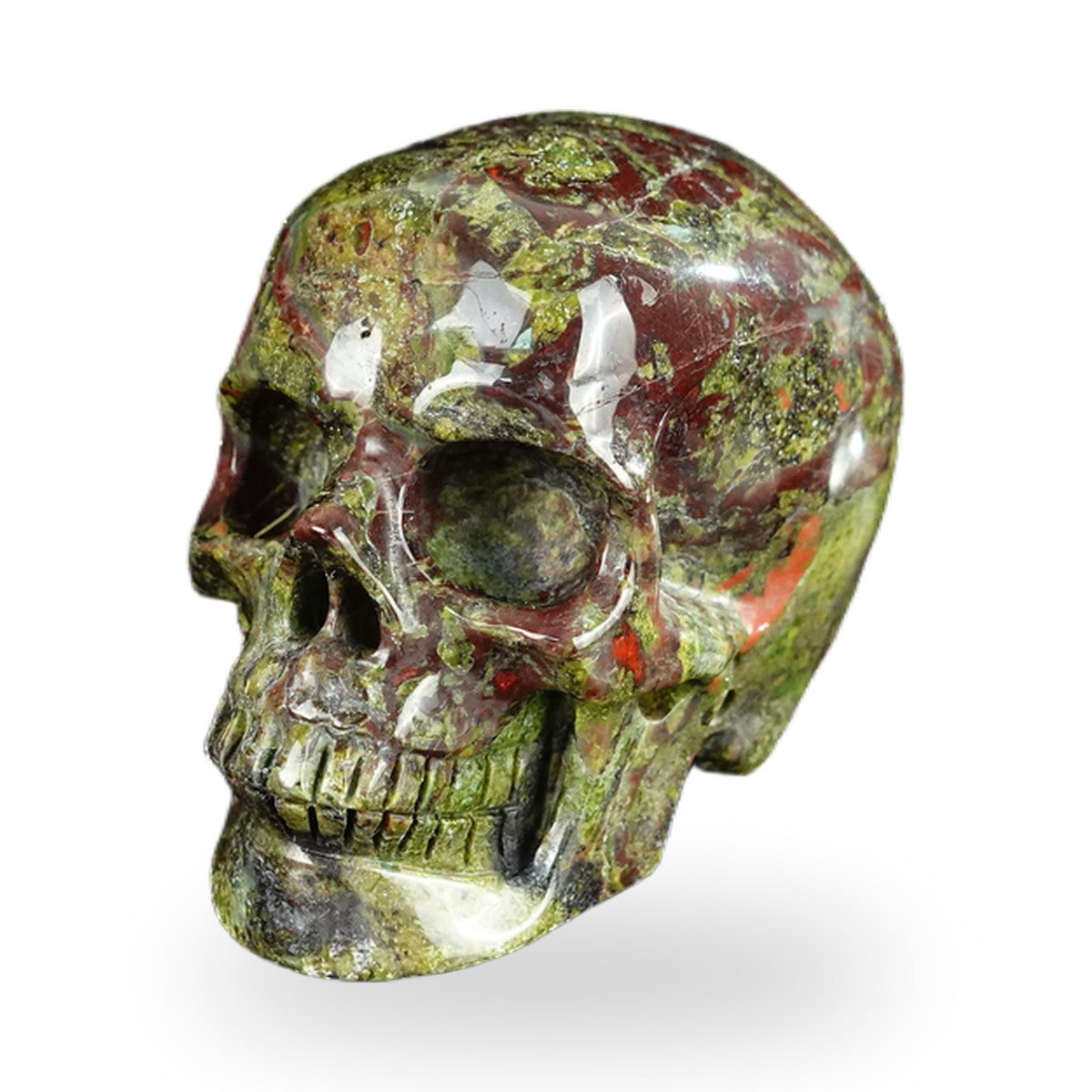 Dragon Blood Jasper crystal skull 2.2" SKH20DB03 photo 8