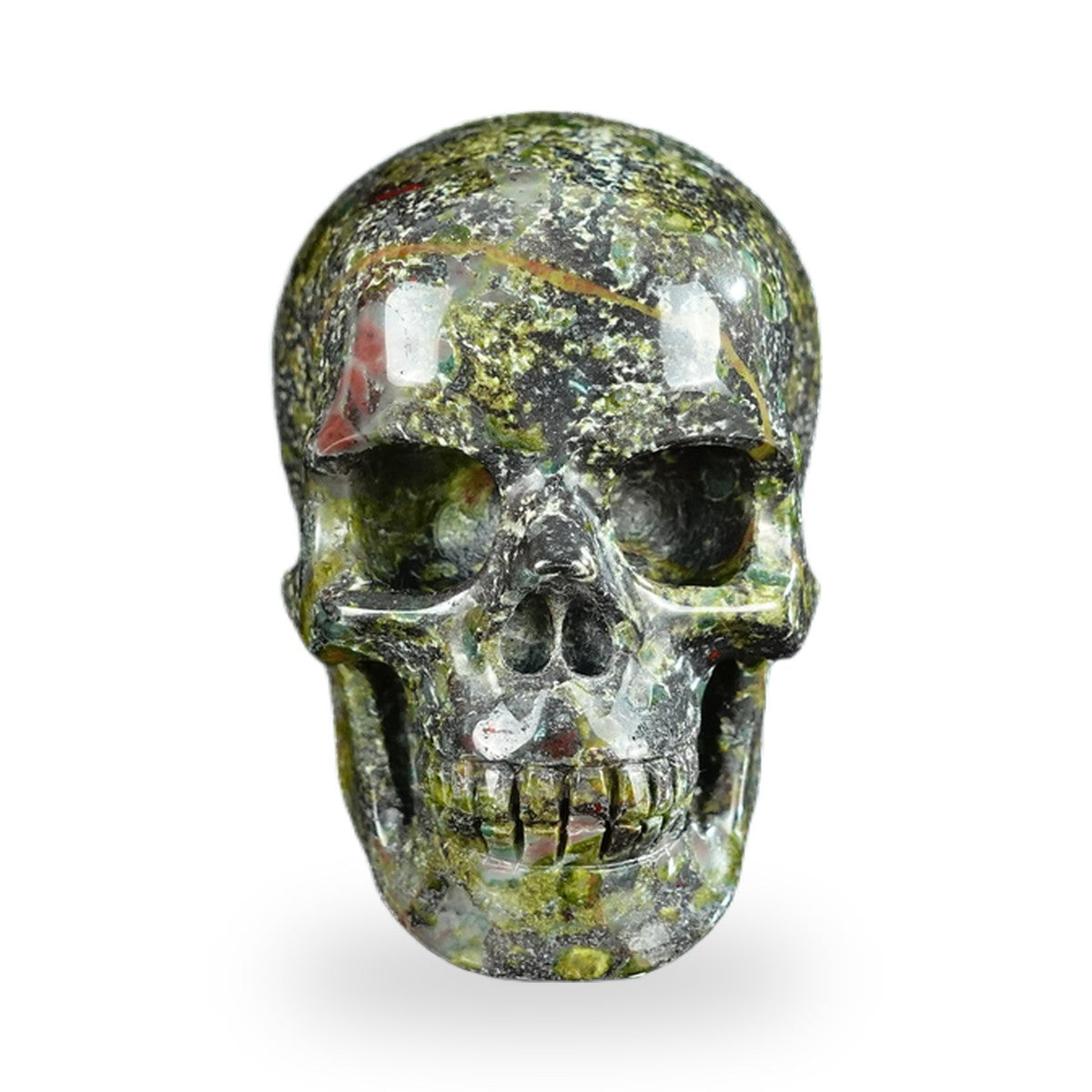 Dragon Blood Jasper crystal skull 2.2" SKH20DB04 photo 1